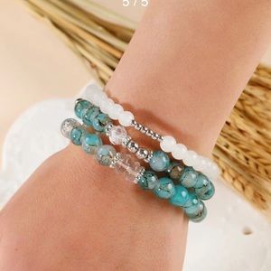 3 pc beaded bracelet, multicolor. OS. NWOT